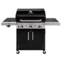 Refurbished Char-Broil Performance Series 340B - 3 Burner Gas BBQ Grill with Side Burner - Black