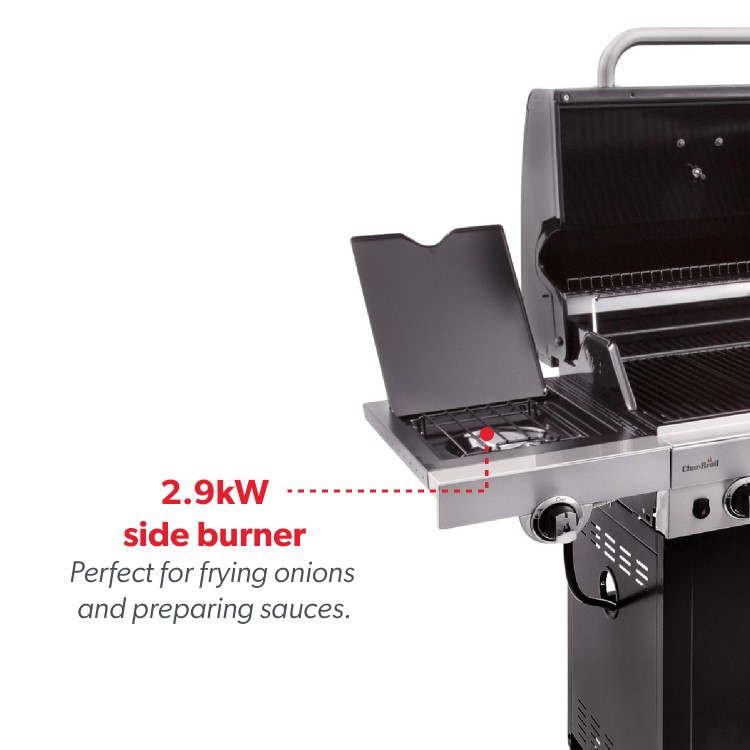 Refurbished Char-Broil Performance Series 340B 3 Burner Gas BBQ with Side Burner