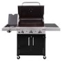 Refurbished Char-Broil Performance Series 340B - 3 Burner Gas BBQ Grill with Side Burner - Black