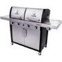Refurbished Char-Broil Professional 4600 Double Header - 4 Burner BBQ Grill with Side Burner - Stainless Steel
