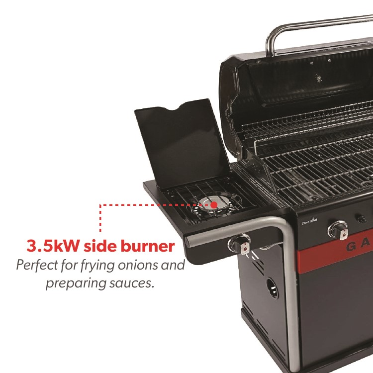 Refurbished Char-Broil Gas2Coal 440 Dual Fuel BBQ - 4 Burner Gas & Charcoal Grill
