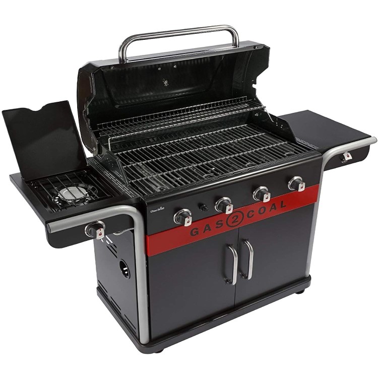 Refurbished Char-Broil Gas2Coal 440 Dual Fuel BBQ - 4 Burner Gas & Charcoal Grill
