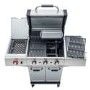 Refurbished Char-Broil Advantage PRO S 3 - 3 Burner Gas BBQ Grill with Side Burner - Silver