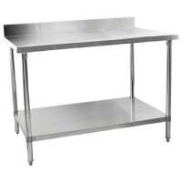 Hamoki IMT-156B - 1500mm Wide Stainless Steel Wall Prep Bench With 100mm Upstand 600mm Deep