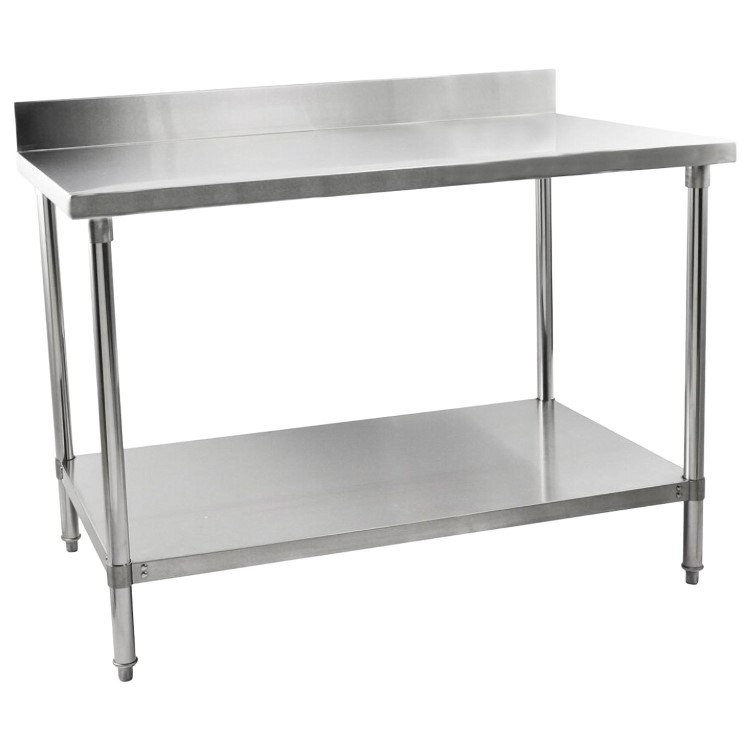 Hamoki IMT-156B - 1500mm Wide Stainless Steel Wall Prep Bench With 100mm Upstand 600mm Deep