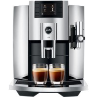 Jura 15363 E8 Automatic Bean to Cup Coffee Machine - Chrome
