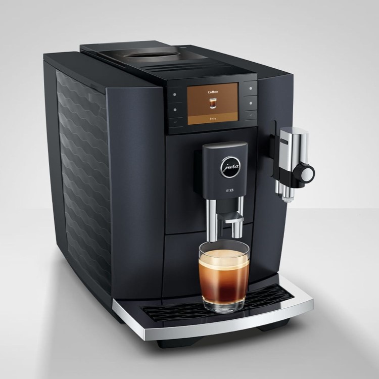 Jura E8 Bean-to-Cup Coffee Machine 15840 Piano Black One-Touch Speciality Coffee Maker