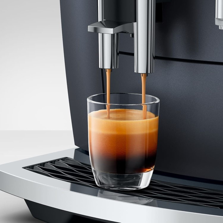 Jura E8 Bean-to-Cup Coffee Machine 15840 Piano Black One-Touch Speciality Coffee Maker