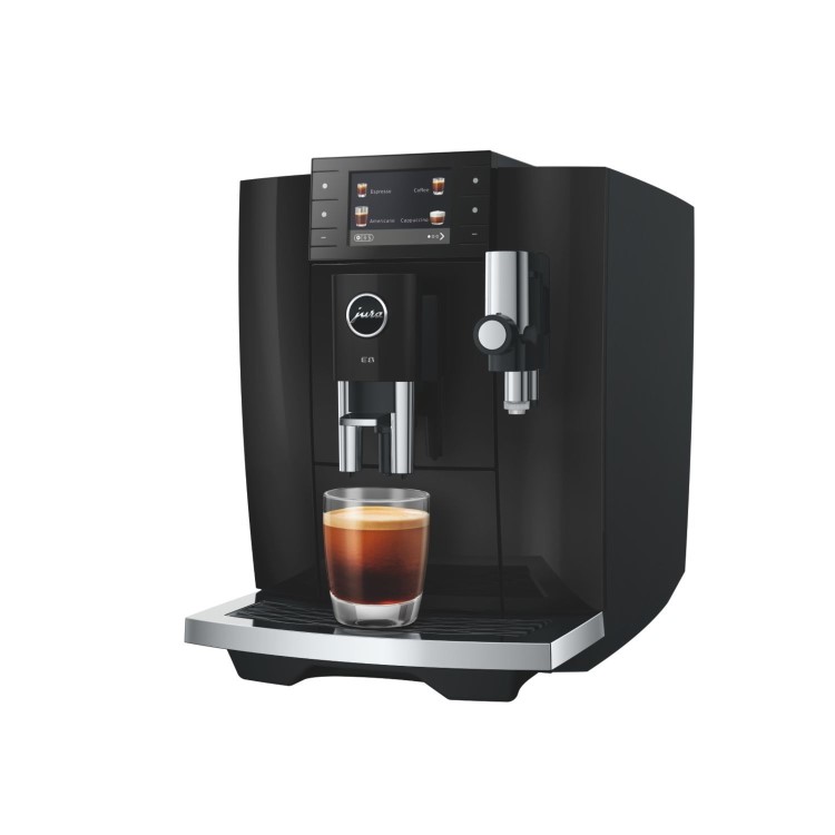 Jura E8 Bean-to-Cup Coffee Machine 15842 Piano Black - Premium One-Touch Espresso Cappuccino & Latte Maker