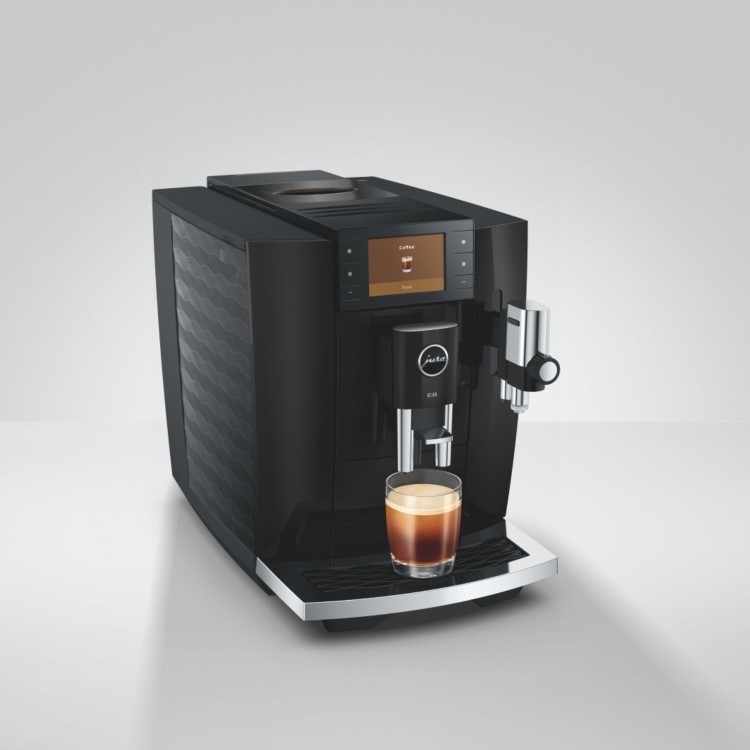 Jura E8 Bean-to-Cup Coffee Machine 15842 Piano Black - Premium One-Touch Espresso Cappuccino & Latte Maker