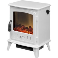 Adam Aviemore Pure White Electric Stove Fire with Log Effect Fuel Bed Adam Aviemore Pure White Electric Stove Fire with Log Effect Fuel Bed