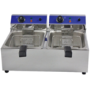 Hamoki EF-132 Electric Countertop Fryer 2 x 13ltr Twin Tank 2 x 3kW 13amp - Commercial Catering Model