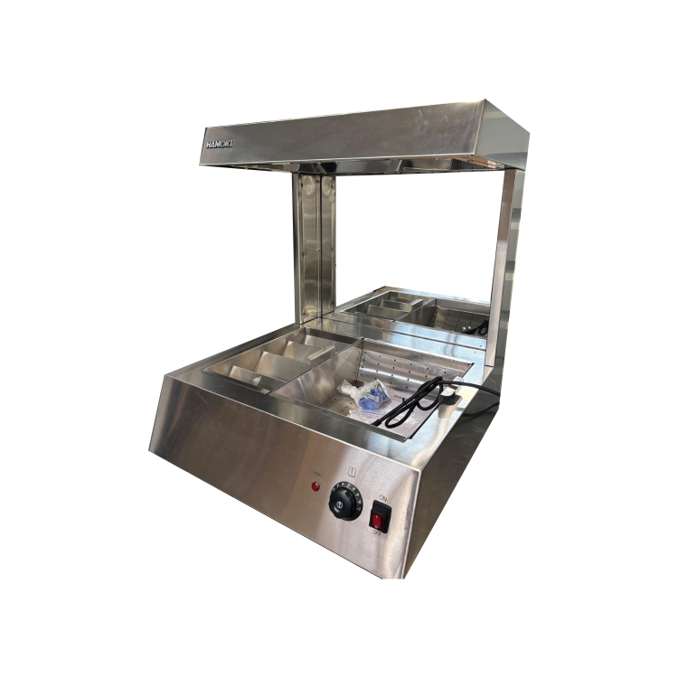 Refurbished Hamoki CW-8T Large Professional Heated Countertop Fries Station Chip Dump Heavy Duty Electric