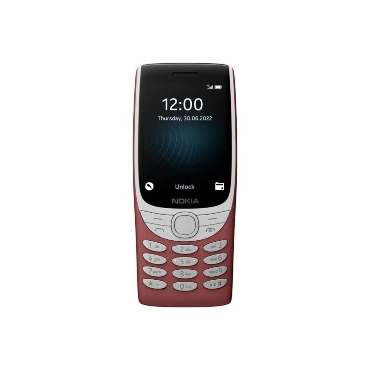 Nokia 8210 4G 128MB 4G SIM Free Mobile Phone - Red
