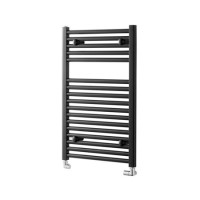 Towelrads Pisa Black Towel Radiator - 800 x 600mm