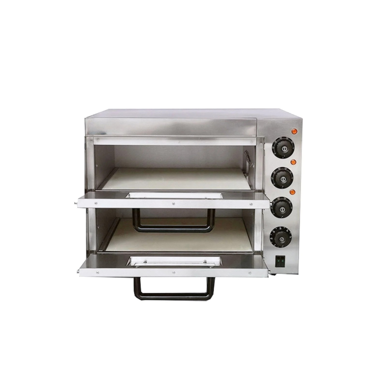 Refurbished Hamoki EP 2+2 Electric Twin Deck Pizza Oven. 2 x 500mm Decks. Up To 8 x 10" Pizzas or 4 x 12" or 2 x 20 Pizzas 3kW