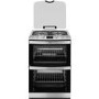 AEG 17166GM-MN 60cm Double Oven Gas Cooker With Lid - Stainless Steel