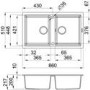 GRADE A1 - Reginox BEST450-W 2.0 Bowl Regi-Granite Composite Sink Granitetek White