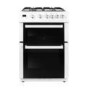 iQ 60cm Gas Cooker With Double Oven in White
