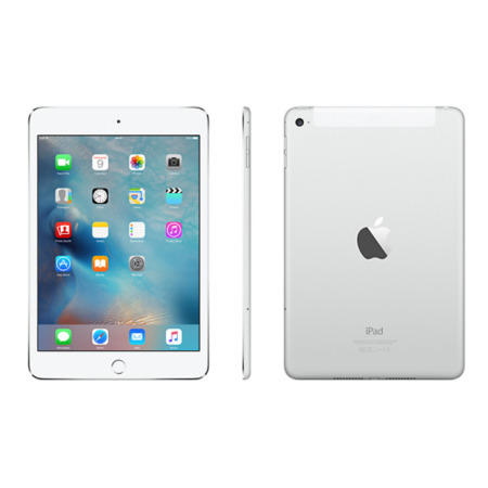 Apple iPad Mini 4 128GB Wi-Fi & Cellular 3G/4G Tablet - Silver