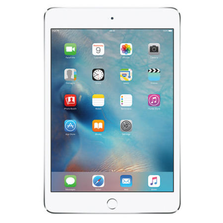 Apple iPad Mini 4 128GB Wi-Fi & Cellular 3G/4G Tablet - Silver