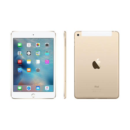 Apple iPad Mini 4 128GB Wi-Fi & Cellular 3G/4G Tablet - Gold