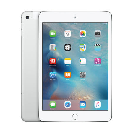 Apple iPad Mini 4 128GB Wi-Fi & Cellular 3G/4G Tablet - Silver