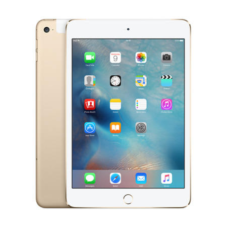 Apple iPad Mini 4 128GB Wi-Fi & Cellular 3G/4G Tablet - Gold