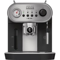 Gaggia RI8525/08 Carezza Deluxe Coffee Machine - Ink Black And Silver
