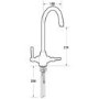 Reginox RL304CW/CWB10/ELBE RL304 Reversible 1 Bowl White Ceramic Sink & Elbe Chrome With White Levers Tap Pack