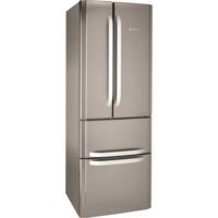 Hotpoint FFU4DX Quadrio 70cm Wide Frost Free Freestanding Fridge Freezer Stainless Steel