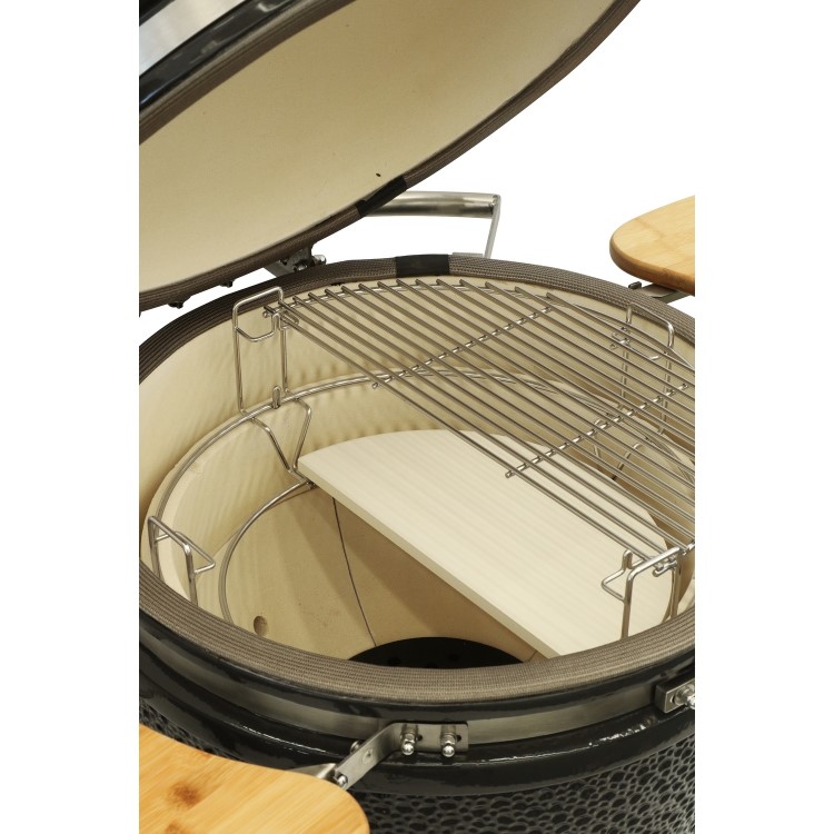 Boss Grill Half Moon Heat Deflector for 18" Boss Grill Ceramic BBQs