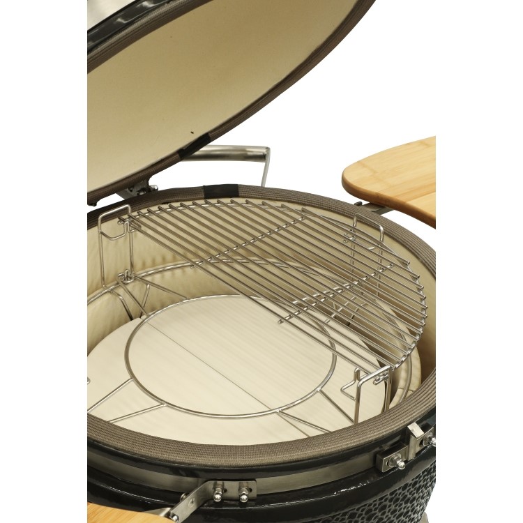 Boss Grill Half Moon Heat Deflector for 18" Boss Grill Ceramic BBQs