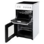 Hotpoint HAE51PS 50cm Wide Double Cavity Electric Cooker With Ceramic Hob White
