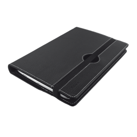 Trust Stick&Go Folio Case With Stand For 7-8" Tablets - Black