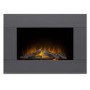 Adam Electric Wall Mounted Fire in Black - Carina