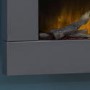 Adam Electric Wall Mounted Fire in Black - Carina