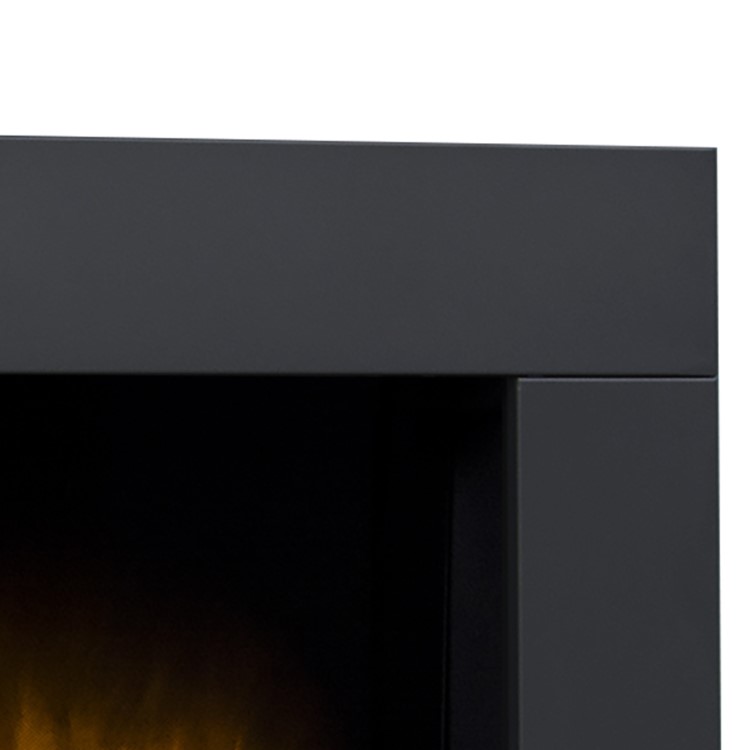 Adam Electric Wall Mounted Fire in Black - Carina