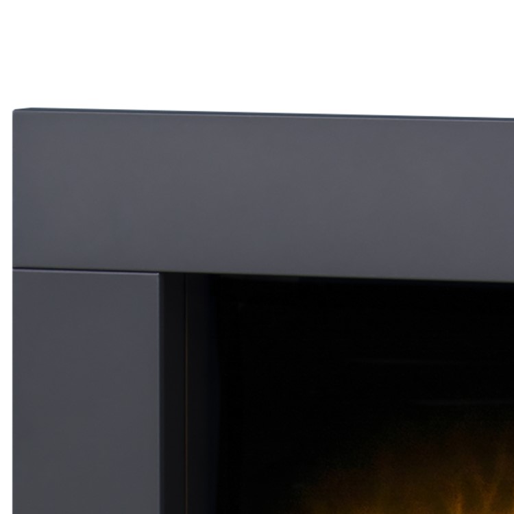 Adam Electric Wall Mounted Fire in Black - Carina