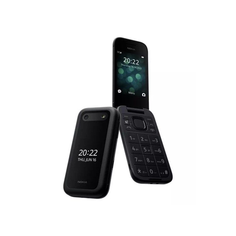 GRADE A1 - Nokia 2660 Flip 128MB 4G SIM Free Mobile Phone - Black