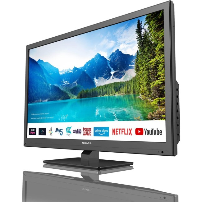 TV LED 24 LED-2422BL, HD, DVB-T2, NO Smart TV, Blanco - Renuevatech