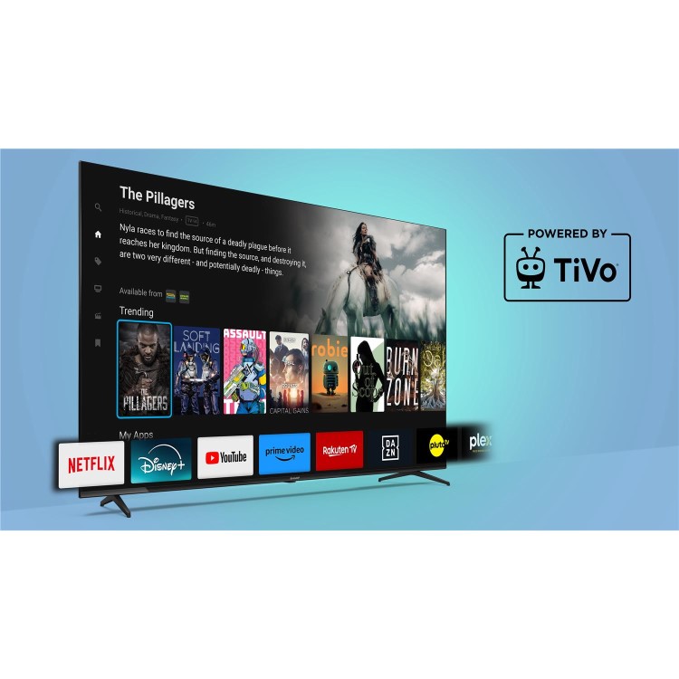 Sharp 1T-C32HE2245KB 32" HD Ready HDR Smart TV with TiVo Freely & Streaming Apps – Black