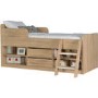GRADE A1 - Oak Low Sleeper Cabin Bed with Storage - Felix - Seconique