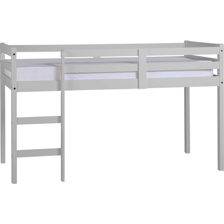 Grey Wooden Mid Sleeper Bed - Panama - Seconique