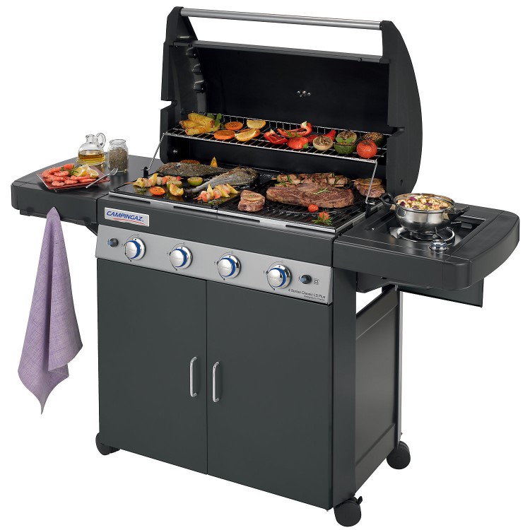 Campingaz 4 Series Classic LS Plus - 4 Burner Gas BBQ Grill - Black