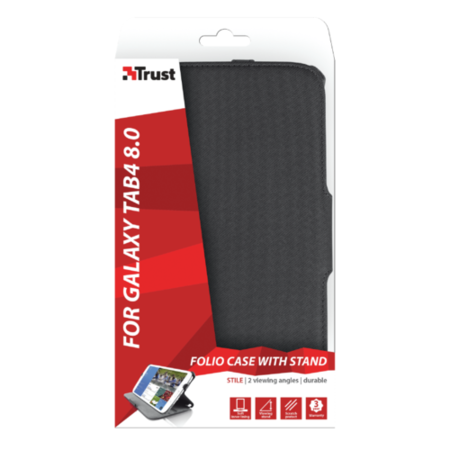 Trust Stile Folio Tablet Case for Galaxy Tab 4 - Black