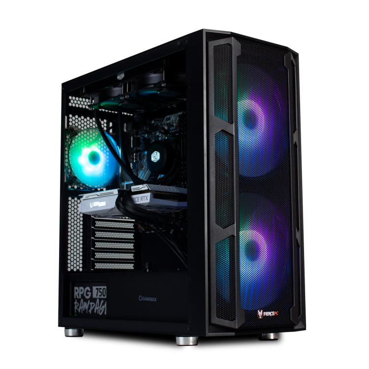 Fierce Fury AMD Ryzen 5 5600X 16GB 240GB SSD + 1TB HDD GeForce RTX 3070 Windows 10 Desktop Gaming PC