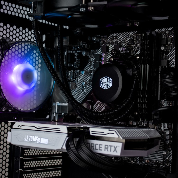 Fierce Fury AMD Ryzen 5 5600X 16GB 240GB SSD + 1TB HDD GeForce RTX 3070 Windows 10 Desktop Gaming PC