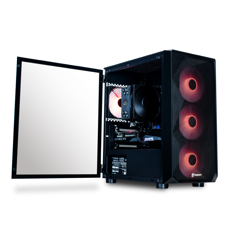 Fierce Stealth Core i5-1140016GB 500GB SSD + 1TB HDD GeForce RTX 2060 Windows 10 Desktop Gaming PC