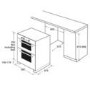 GRADE A3 - Hotpoint UHS53XS Electric Built-under Double Oven - Stainless Steel